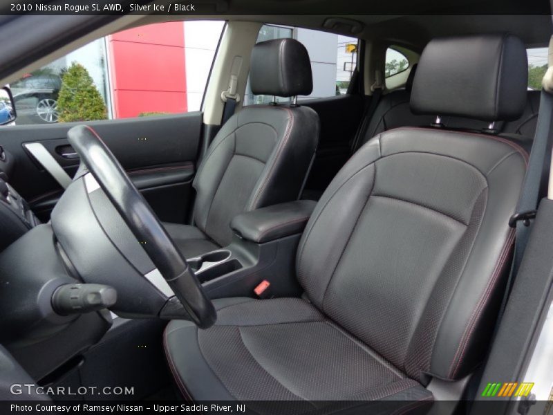 Silver Ice / Black 2010 Nissan Rogue SL AWD