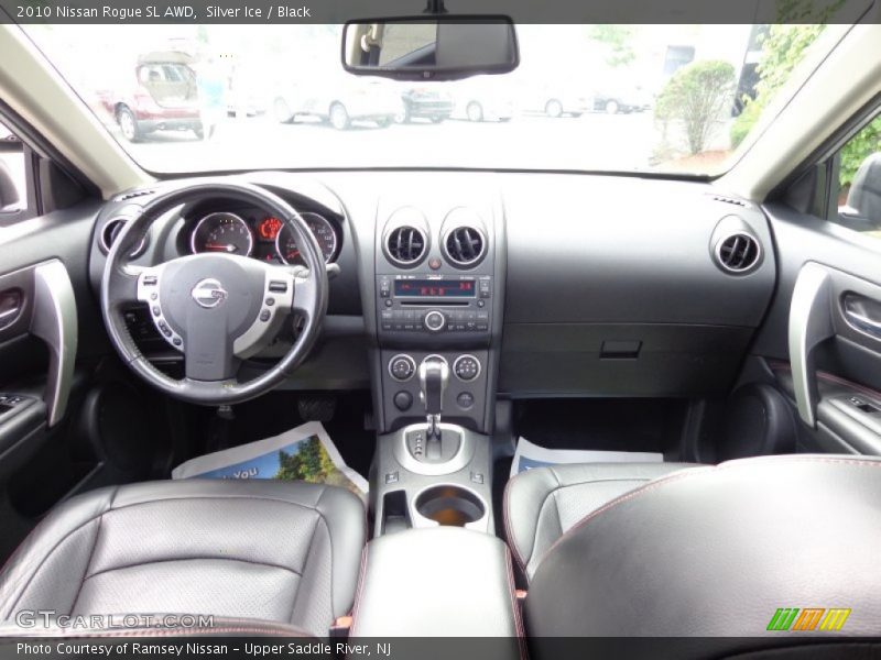 Silver Ice / Black 2010 Nissan Rogue SL AWD