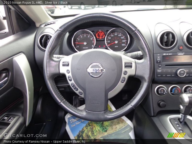Silver Ice / Black 2010 Nissan Rogue SL AWD