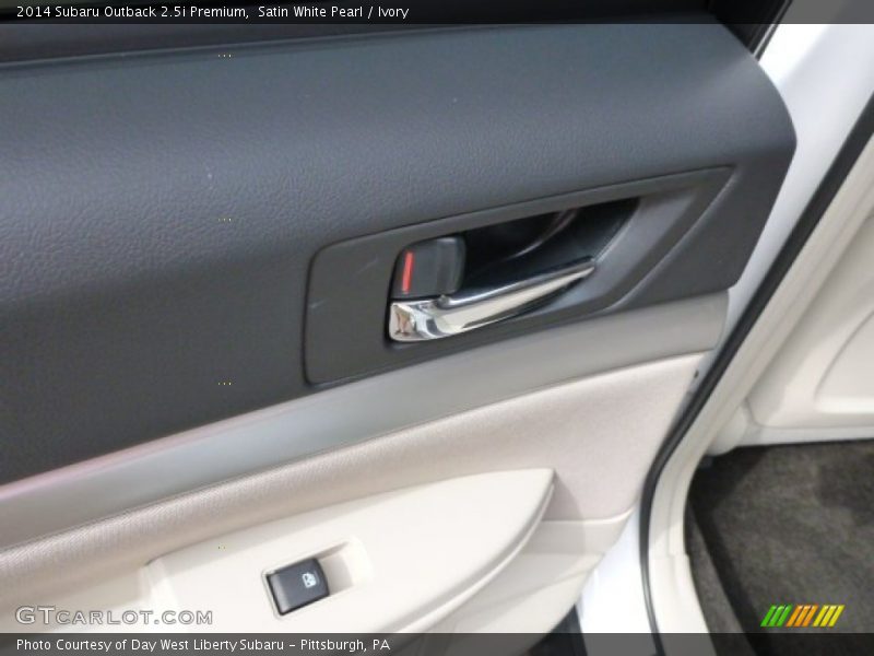 Satin White Pearl / Ivory 2014 Subaru Outback 2.5i Premium
