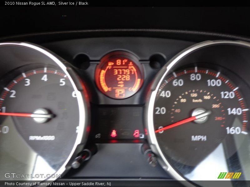 Silver Ice / Black 2010 Nissan Rogue SL AWD