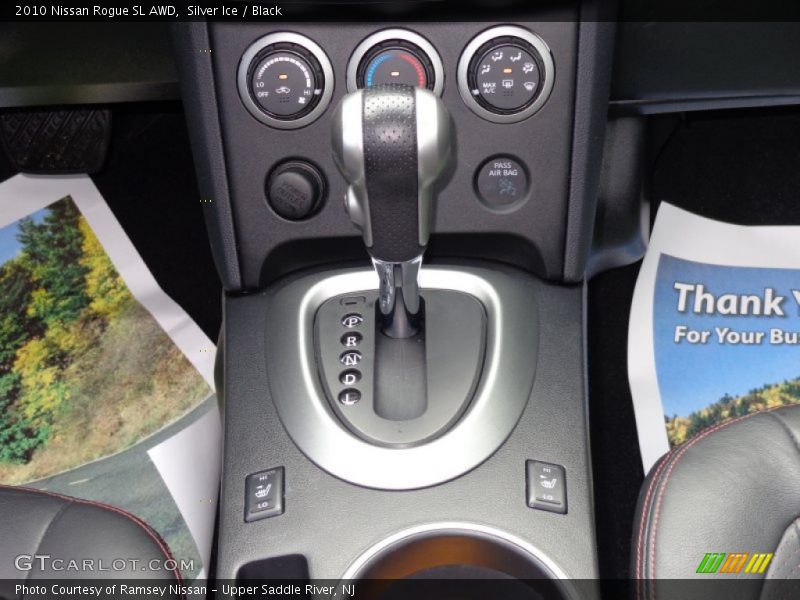 Silver Ice / Black 2010 Nissan Rogue SL AWD