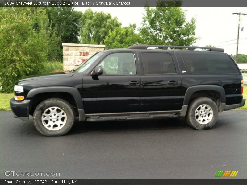 Black / Gray/Dark Charcoal 2004 Chevrolet Suburban 1500 Z71 4x4