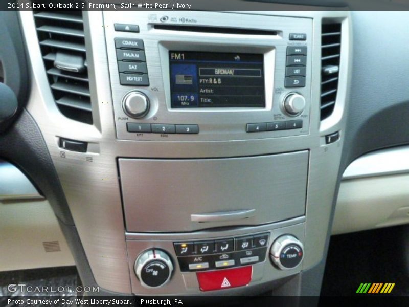 Satin White Pearl / Ivory 2014 Subaru Outback 2.5i Premium