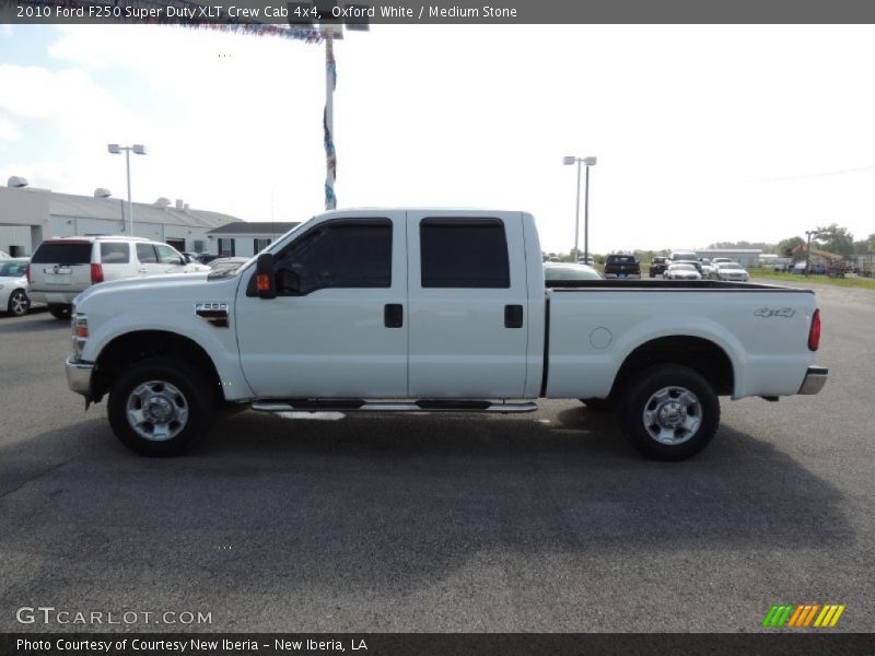 Oxford White / Medium Stone 2010 Ford F250 Super Duty XLT Crew Cab 4x4