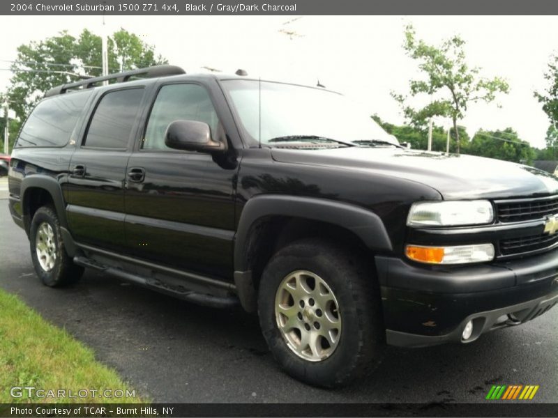Black / Gray/Dark Charcoal 2004 Chevrolet Suburban 1500 Z71 4x4