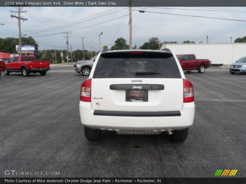Stone White / Dark Slate Gray 2010 Jeep Compass Sport 4x4