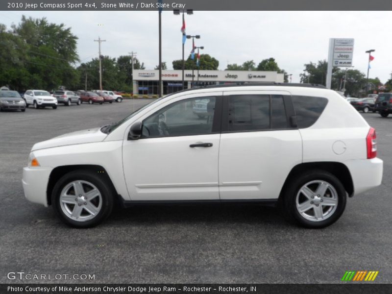 Stone White / Dark Slate Gray 2010 Jeep Compass Sport 4x4