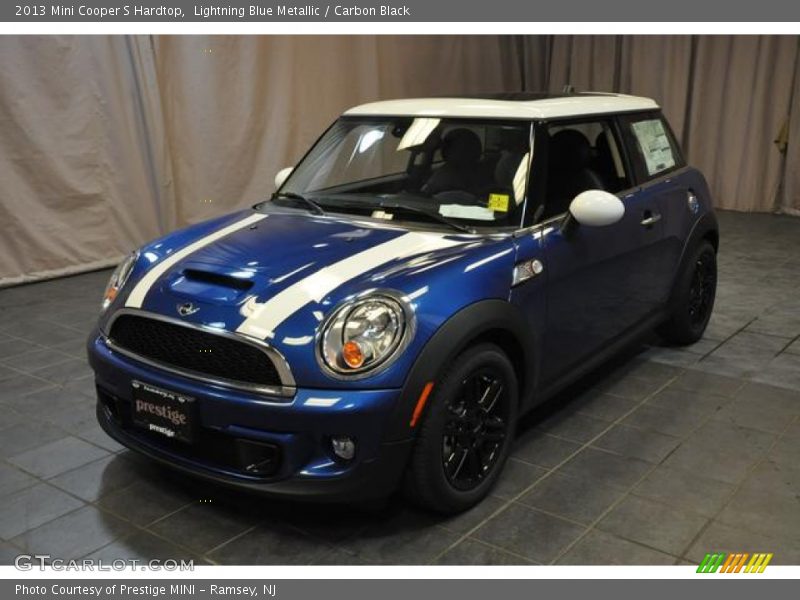 Lightning Blue Metallic / Carbon Black 2013 Mini Cooper S Hardtop