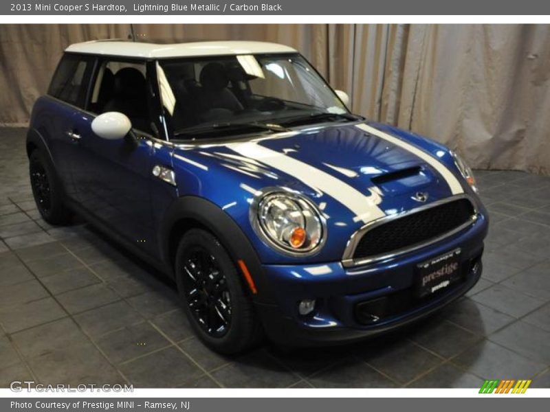 Lightning Blue Metallic / Carbon Black 2013 Mini Cooper S Hardtop