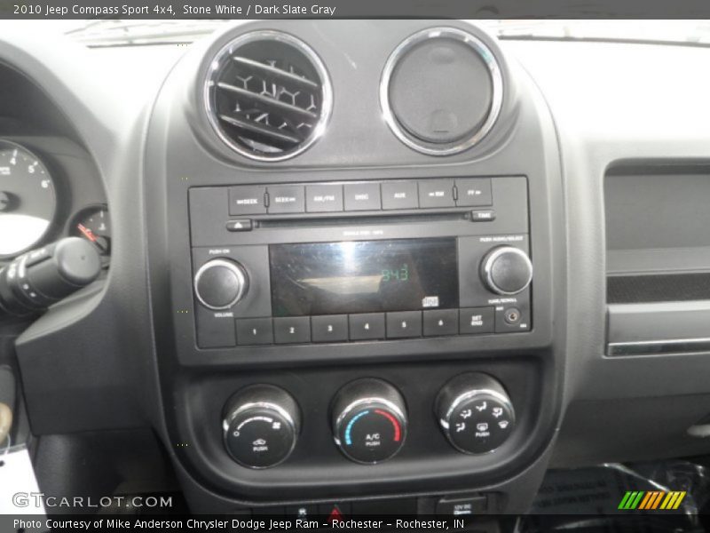 Stone White / Dark Slate Gray 2010 Jeep Compass Sport 4x4