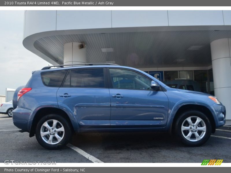 Pacific Blue Metallic / Ash Gray 2010 Toyota RAV4 Limited 4WD