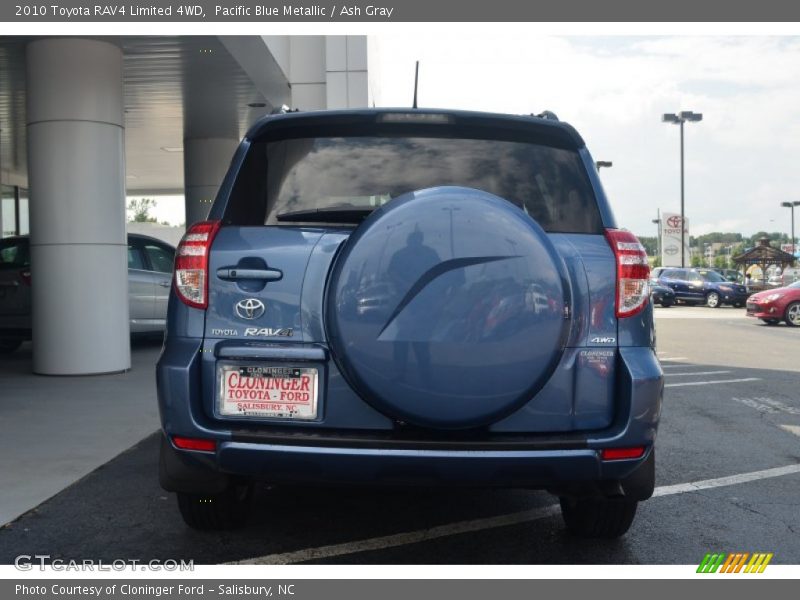Pacific Blue Metallic / Ash Gray 2010 Toyota RAV4 Limited 4WD