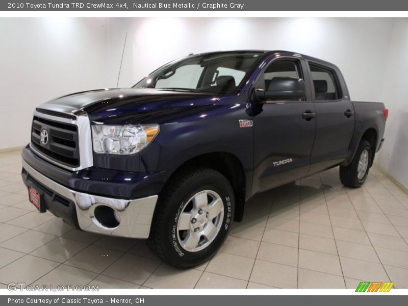 Nautical Blue Metallic / Graphite Gray 2010 Toyota Tundra TRD CrewMax 4x4