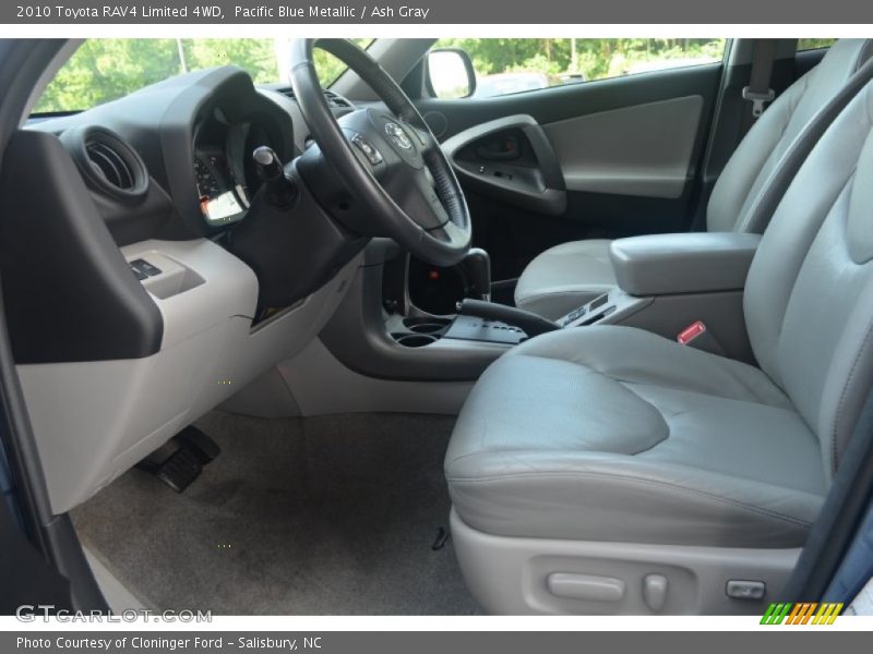 Pacific Blue Metallic / Ash Gray 2010 Toyota RAV4 Limited 4WD