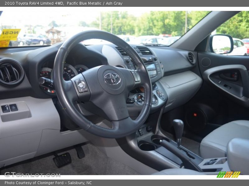 Pacific Blue Metallic / Ash Gray 2010 Toyota RAV4 Limited 4WD