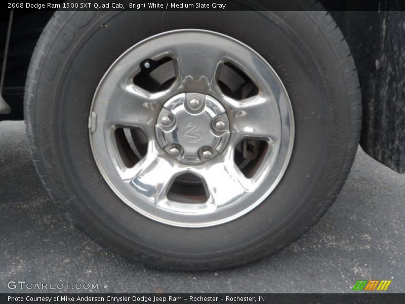 Bright White / Medium Slate Gray 2008 Dodge Ram 1500 SXT Quad Cab