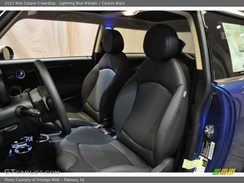 Lightning Blue Metallic / Carbon Black 2013 Mini Cooper S Hardtop