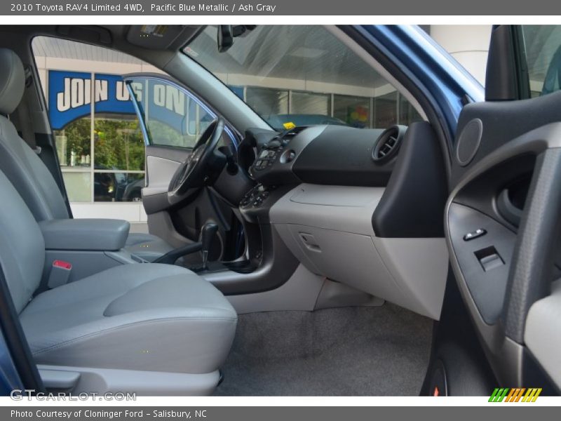 Pacific Blue Metallic / Ash Gray 2010 Toyota RAV4 Limited 4WD