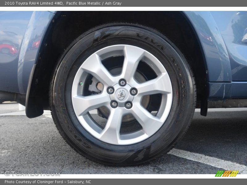 Pacific Blue Metallic / Ash Gray 2010 Toyota RAV4 Limited 4WD