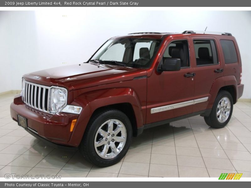 Red Rock Crystal Pearl / Dark Slate Gray 2009 Jeep Liberty Limited 4x4