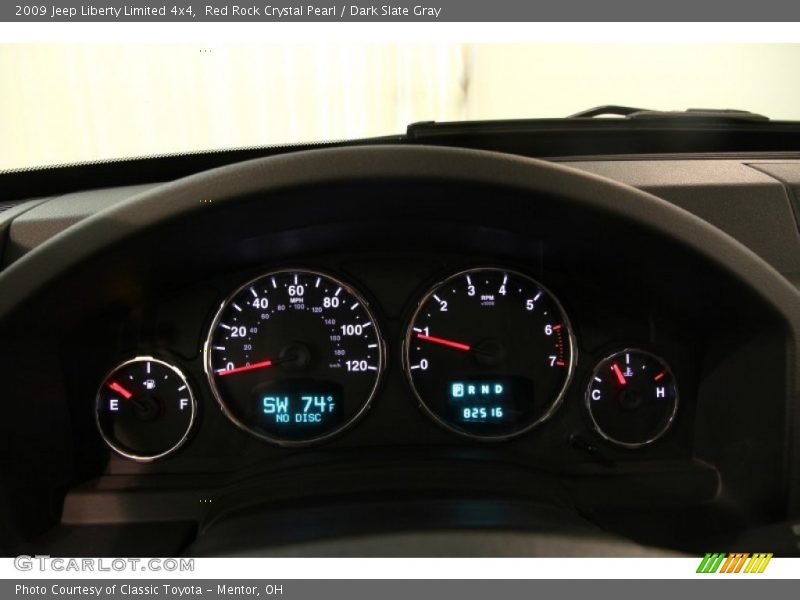 Red Rock Crystal Pearl / Dark Slate Gray 2009 Jeep Liberty Limited 4x4