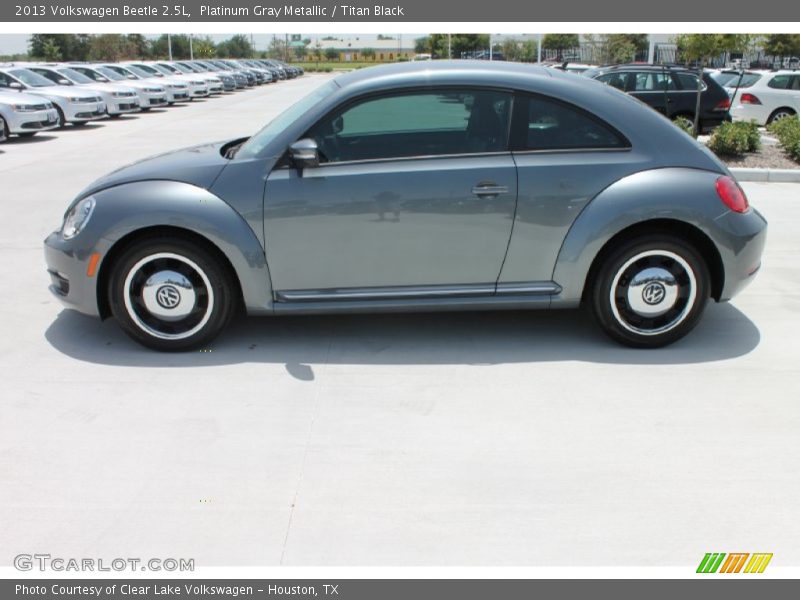 Platinum Gray Metallic / Titan Black 2013 Volkswagen Beetle 2.5L