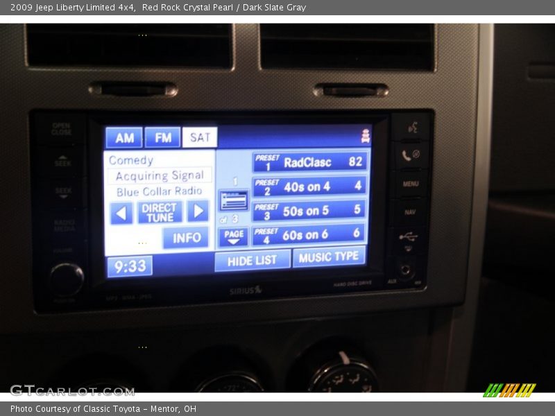 Red Rock Crystal Pearl / Dark Slate Gray 2009 Jeep Liberty Limited 4x4