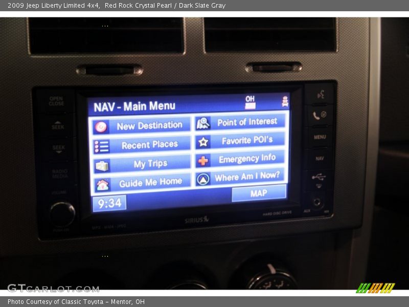 Red Rock Crystal Pearl / Dark Slate Gray 2009 Jeep Liberty Limited 4x4