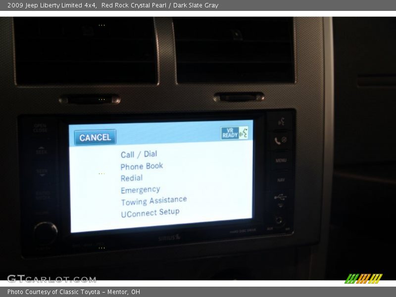 Red Rock Crystal Pearl / Dark Slate Gray 2009 Jeep Liberty Limited 4x4