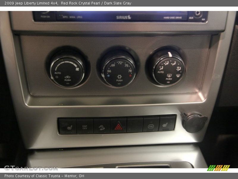 Red Rock Crystal Pearl / Dark Slate Gray 2009 Jeep Liberty Limited 4x4