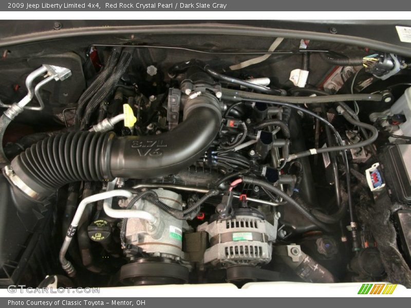 Red Rock Crystal Pearl / Dark Slate Gray 2009 Jeep Liberty Limited 4x4