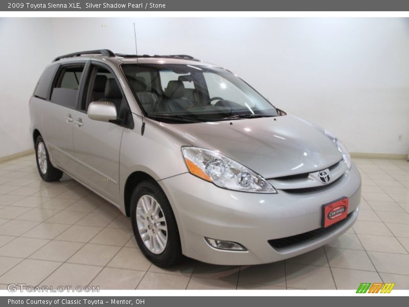 Silver Shadow Pearl / Stone 2009 Toyota Sienna XLE