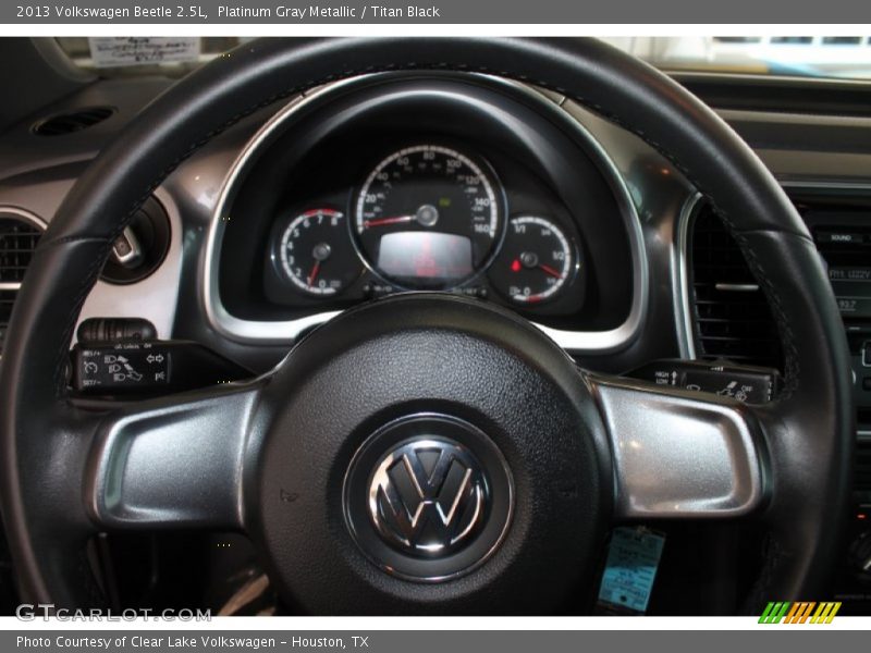 Platinum Gray Metallic / Titan Black 2013 Volkswagen Beetle 2.5L