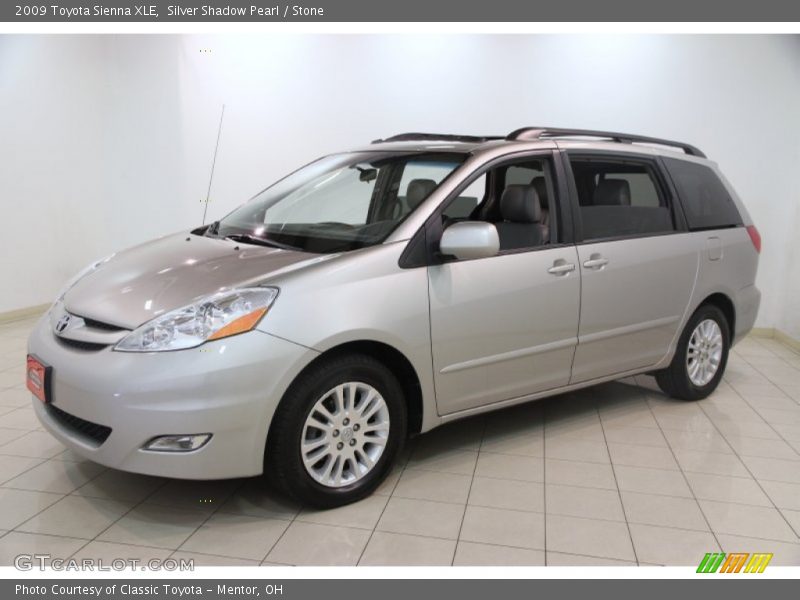 Silver Shadow Pearl / Stone 2009 Toyota Sienna XLE