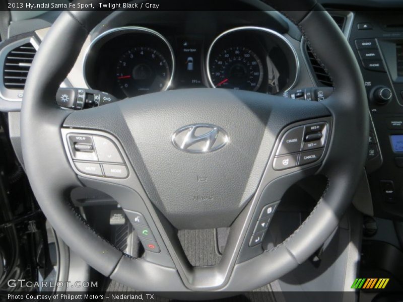 Twilight Black / Gray 2013 Hyundai Santa Fe Sport