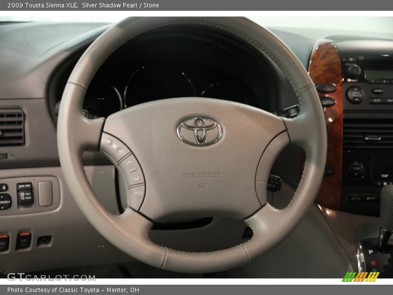 Silver Shadow Pearl / Stone 2009 Toyota Sienna XLE