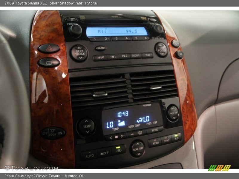 Silver Shadow Pearl / Stone 2009 Toyota Sienna XLE