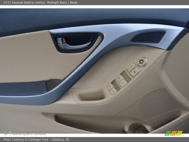 Midnight Black / Beige 2013 Hyundai Elantra Limited