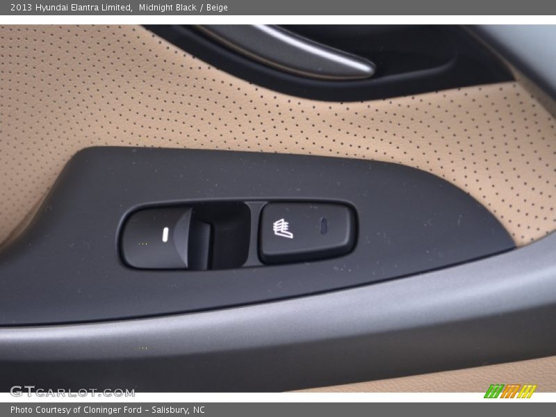 Midnight Black / Beige 2013 Hyundai Elantra Limited