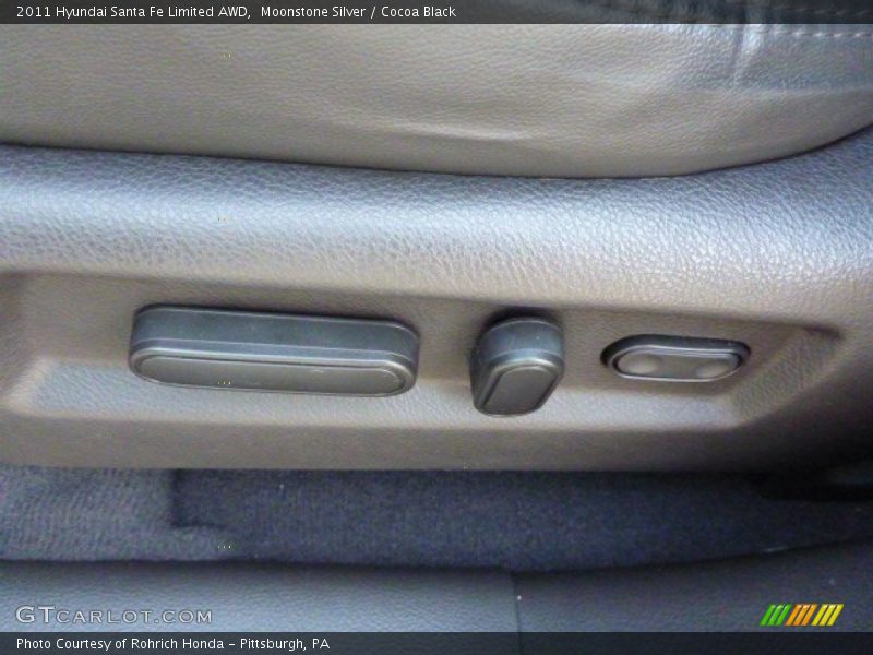 Moonstone Silver / Cocoa Black 2011 Hyundai Santa Fe Limited AWD