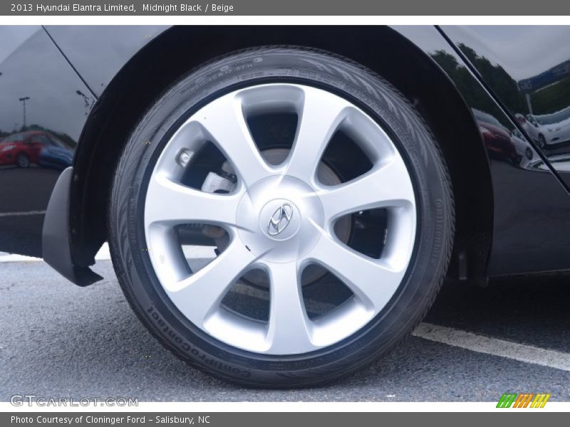 Midnight Black / Beige 2013 Hyundai Elantra Limited