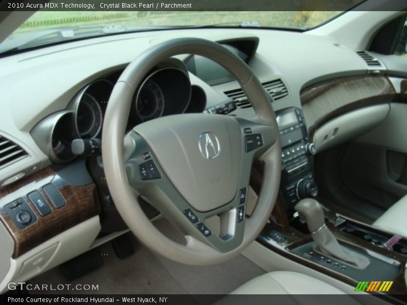 Crystal Black Pearl / Parchment 2010 Acura MDX Technology