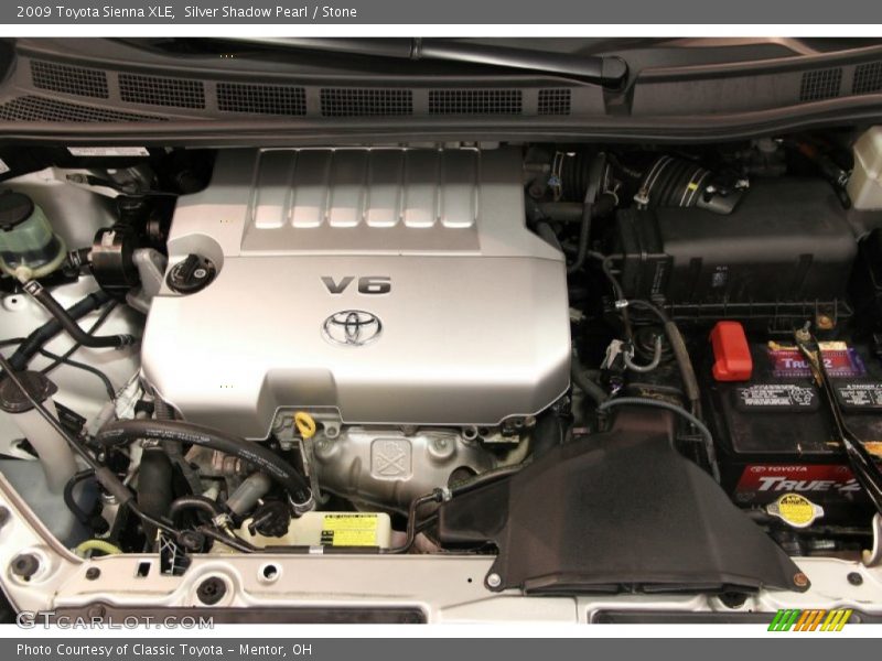 Silver Shadow Pearl / Stone 2009 Toyota Sienna XLE