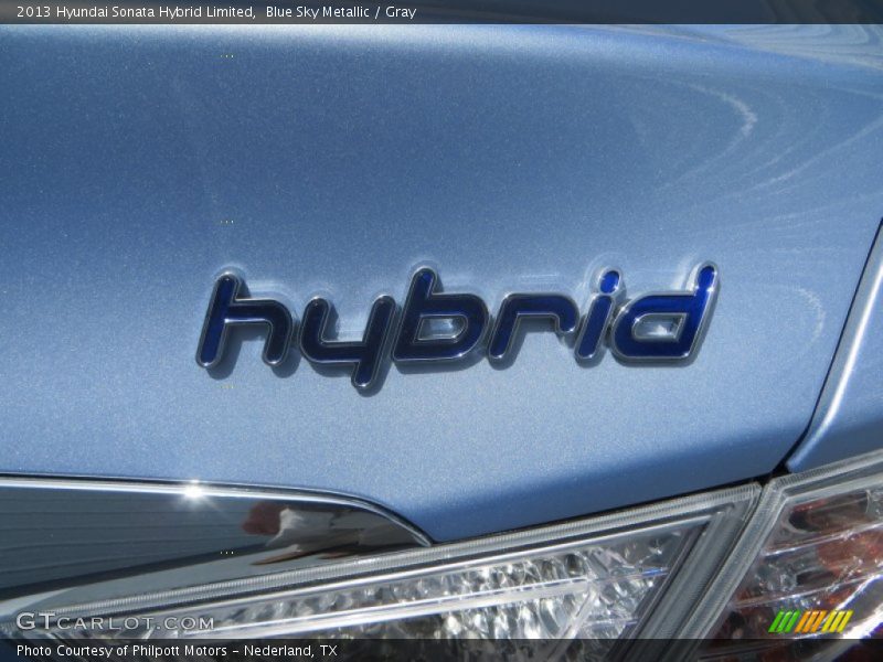 Blue Sky Metallic / Gray 2013 Hyundai Sonata Hybrid Limited