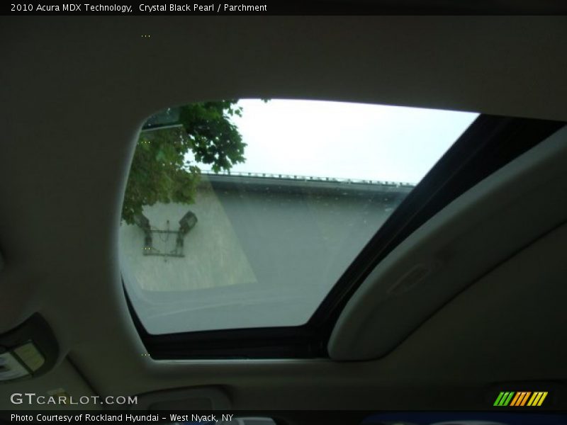 Crystal Black Pearl / Parchment 2010 Acura MDX Technology