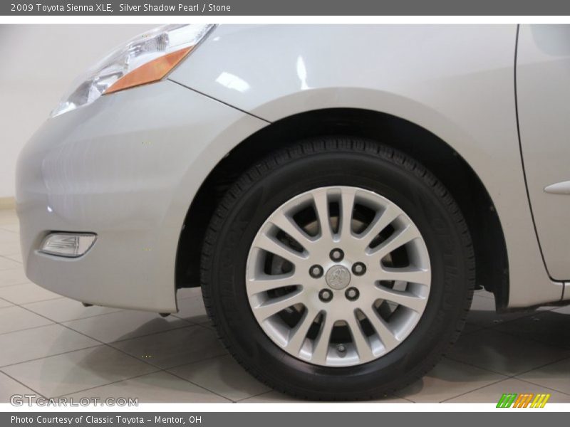 Silver Shadow Pearl / Stone 2009 Toyota Sienna XLE
