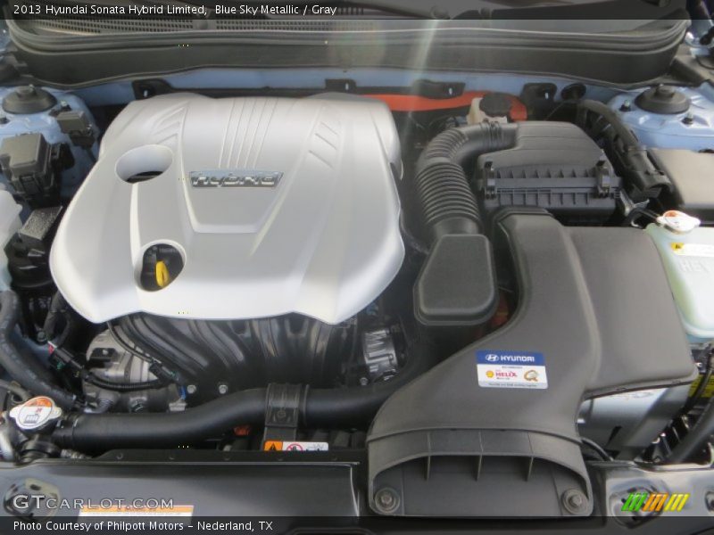 Blue Sky Metallic / Gray 2013 Hyundai Sonata Hybrid Limited