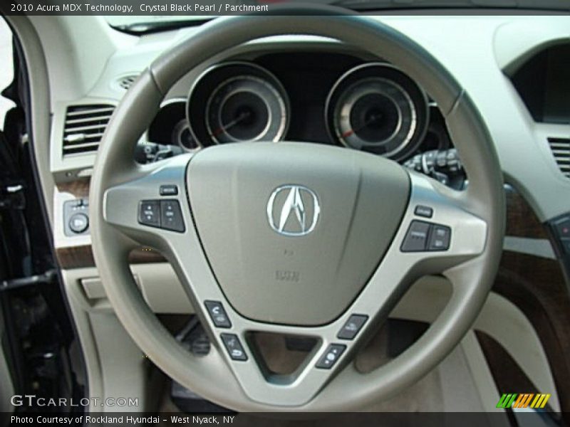 Crystal Black Pearl / Parchment 2010 Acura MDX Technology