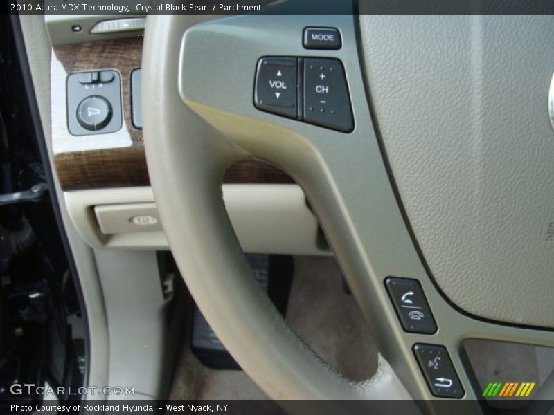 Crystal Black Pearl / Parchment 2010 Acura MDX Technology
